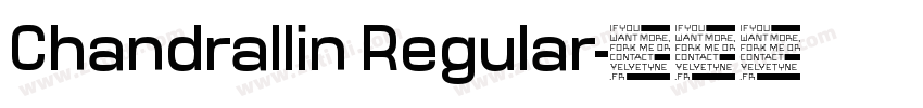 Chandrallin Regular字体转换